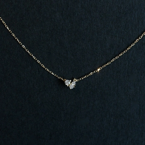 925 Sterling Silver 18K Gold Plated Zirconia Pendant Necklace For Women Elegant Minimalist Adjustable Clavicle Chain Jewelry