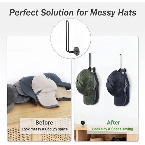 Organizzatore Per Cappellini Da Baseball Supporto Da Parete In Metallo Per Cappelli Moderno Minimalista Supporto A L Camera