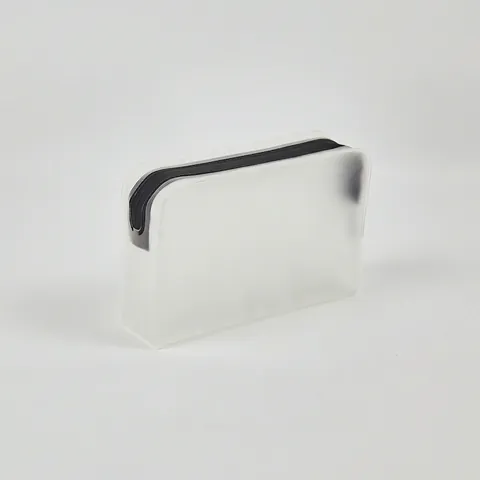 Frosted Translucent Cosmetic Bag Waterproof TPU Zipper Makeup Storage Pouch Portable Travel Toiletry Case