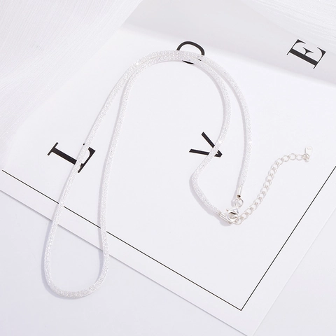 925 Sterlingsilber Zirkonia Netzgewebe Halskette Roségold Silber Galvanisiert Geometrische Verstellbare Kette Für Damen Schmuck
