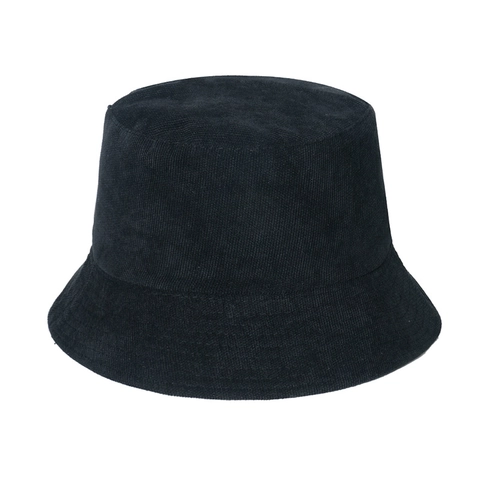 Cord Bucket Hut Einfarbig Warm Herbst Winter Lässig Flacher Anglerhut Sonnenschutz Für Damen Herren Trendy