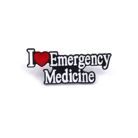 Broche De Esmalte Médico Enfermería Ciencia Pin I Love Letra Aleación Insignia Solapa Joyería Novedad Para Doctor Enfermera