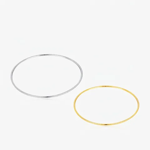 925 Sterling Silver Bangle Bracelet Minimalist Smooth Round Geometric Elegant Jewelry For Women Stacking Style