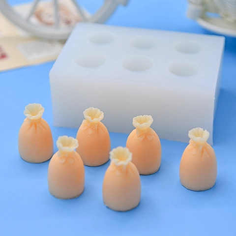 Gelukszakje Siliconen Mal Multi Cavity Flexibel Voor DIY Taart Chocolade Koekje Handgemaakte Zeep Kaars Ambacht Wit
