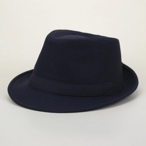 British Style Woolen Fedora Hat For Men Women Casual Rolled Brim Jazz Hat Warm Winter Sunshade Performance Stage Hat