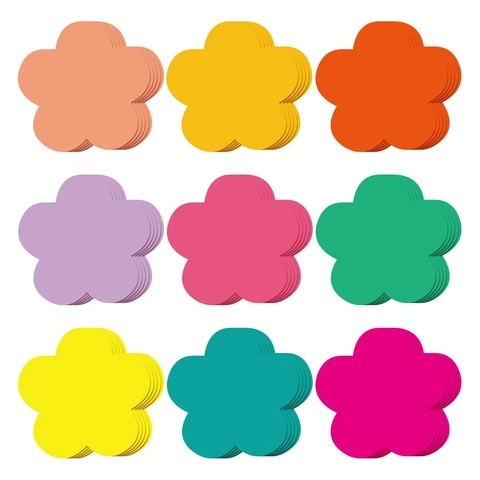 Colorful Flower Butterfly Circle Cardstock Cutouts Classroom Bulletin Board Teacher Teaching Supplies DIY Craft Wall Decor