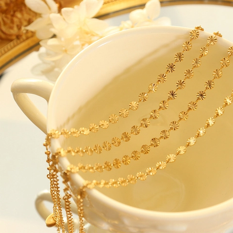 Bracciale In Acciaio Inossidabile Minimalista Per Donna Con Dischi Rotondi Testurizzati Gioielli Geometrici Vintage Placcati Oro