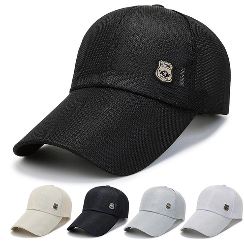 Cappello Da Baseball In Rete Traspirante Protezione Solare Tesa Estesa Cappello Sportivo All Aperto Regolabile Per Uomo Donna