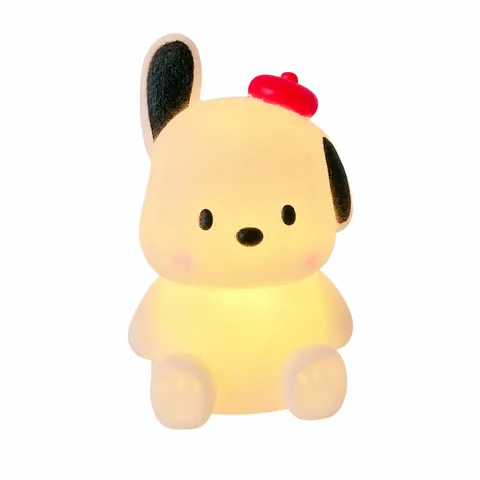 Cute Cartoon Animal Night Light Soft Vinyl LED Lamp Bedside Bedroom Desktop Decor Glow Rabbit Dog Pig Warm Light Small