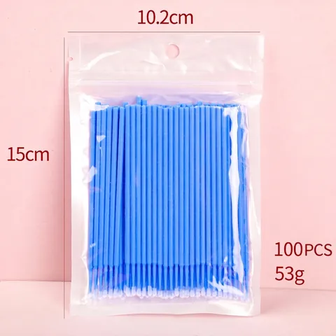 Micro Cepillos Desechables Extensión De Pestañas Hisopos Aplicadores Precisión Maquillaje Limpieza PP Nailon Profesional Belleza