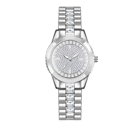 Luxury Women Quartz Watch Full Rhinestone Iced Out Alloy Strap Waterproof Elegant Fashion Analog Wristwatch