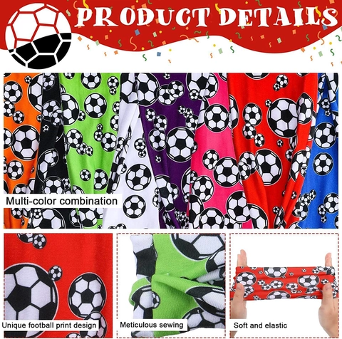 Bandeau Sport Motif Football Bandeau Anti Transpiration Respirant Antidérapant Élastique Pour Foot Course Fitness Yoga