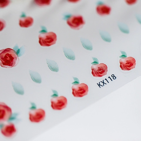 Adesivi Per Unghie Fiori Di Rosa Acquerello Ultrasottili Opachi Trasparenti Autoadesivi Decalcomanie Floreali Manicure Fai Da Te Stile Giapponese