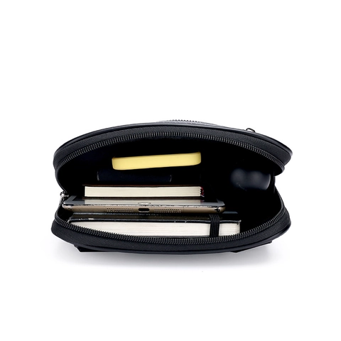 Herren Umhängetasche PU Leder Monogramm Druck Wasserdichte Business Casual Messenger Tasche Für Reisen Arbeit