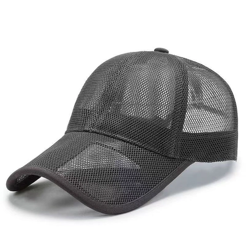 Berretto da Baseball a Rete Traspirante Uomo Donna Regolabile Protezione Solare Sport Estivi Outdoor Trucker Hat Tesa Vuota
