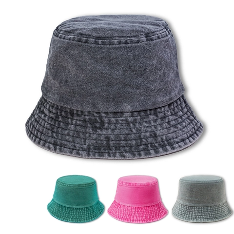 Cappello Da Pescatore In Cotone Lavato Vintage Protezione Solare Pieghevole Da Spiaggia Unisex