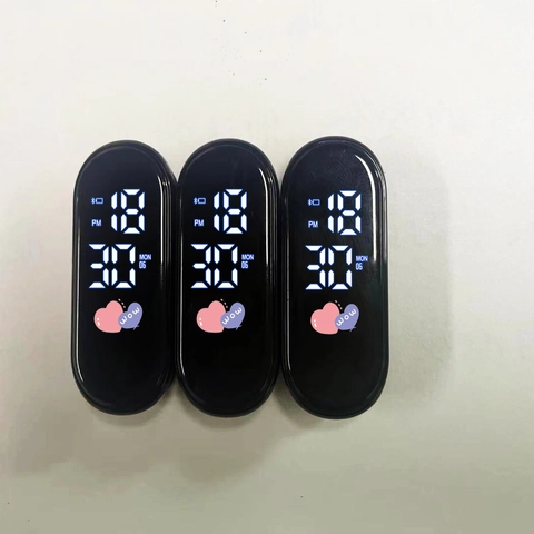 Waterproof LED Digital Watch Core Plastic Touch Control Movement For Sports Bracelets Electronic Watch Accessories