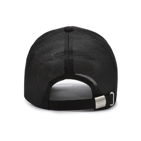Stickerei Buchstaben Trucker Hat Atmungsaktive Mesh Baseball Kappe Outdoor Sonnenschutz Verstellbare Metallschnalle Sonnenhut