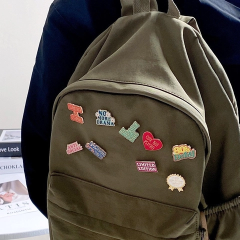 Emaille Brosche Pins Sarkastische Lustige Englische Slogans Motivierende Zitate Zinklegierung Abzeichen Für Rucksack Kleidung