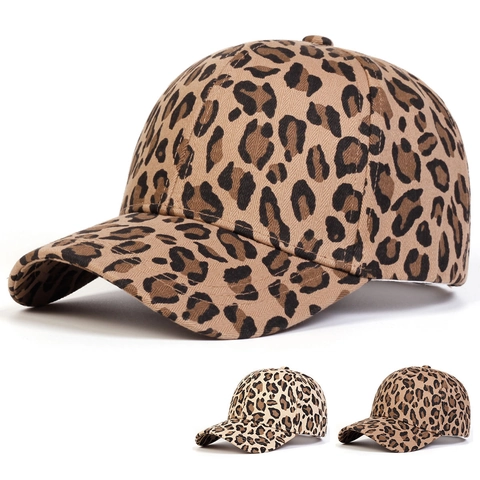 Mode Luipaardprint Baseballpet Voor Dames Heren Katoen Outdoor Casual Zonbescherming Eendenbek Pet Trendy Hip Hop Stijl Pet
