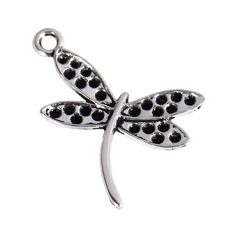 Dijes De Libélula Colgantes De Aleación De Plata Antigua Estilo Vintage Para Joyería De Bricolaje Collares Pulseras