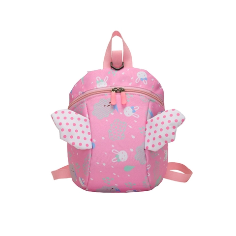 Sac À Dos Anti Perte Pour Tout Petit Nylon Avec Corde De Sécurité Ailes 3D Imprimé Dessin Animé École