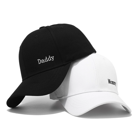 Cappellino Baseball Cotone Ricamo Daddy Mommy Cappello Fibbia Regolabile Casual Sport All Aperto Protezione Solare