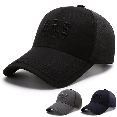 Heren Honkbalpet Mesh Ademend Zonbescherming Verstelbaar Trucker Pet Buitensport Borduurwerk Katoen Polyester