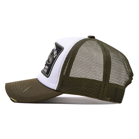 Vintage Καπέλο Trucker Mesh Βαμβακερό Καπέλο Του Μπέιζμπολ Με Κεντημένο Μπάλωμα Αναπνεύσιμο Ρυθμιζόμενο