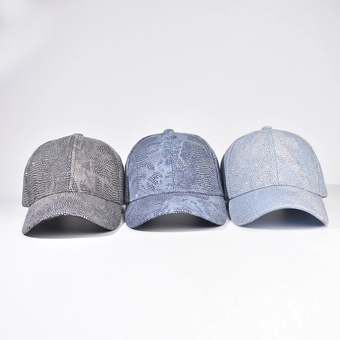 Casquette De Baseball En Strass Denim Coton Brillant Réglable Protection Solaire Chapeau Mode Unisexe