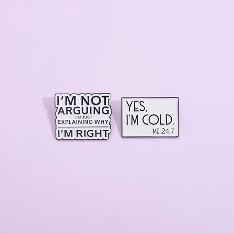 Lustige Spruch Emaille Pin Legierung Broschen Humorvolle Slogan Abzeichen Für Jacken Taschen Rucksäcke Personalisierter Schmuck