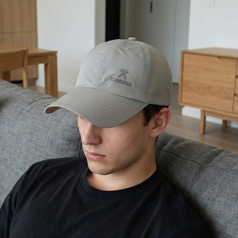 Lightweight Polyester Baseball Cap Breathable Quick Dry Sun Protection Outdoor Sports Adjustable Casual Hat Men Women
