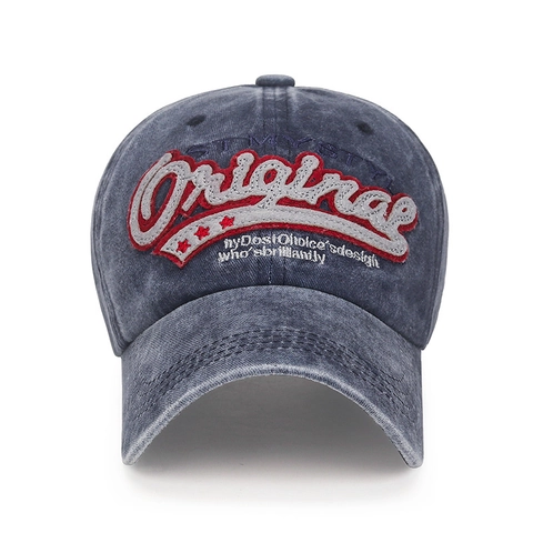 Berretto Da Baseball In Cotone Lavato Vintage Cappello Da Sole Distressed Con Ricamo Originale Fibbia Regolabile