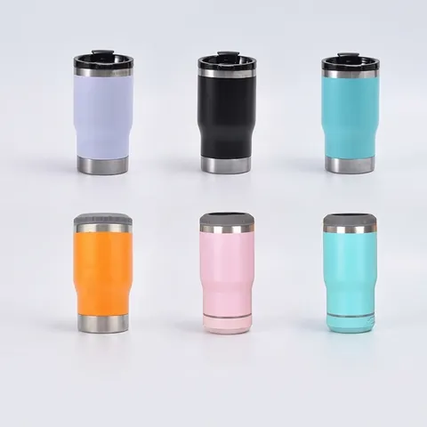Bluetooth Speaker Insulated Cup 304 Stainless Steel Can Cooler Portable Beverage Bottle Opener Vacuum Thermos Car Mug