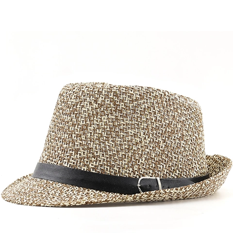 Cappello Fedora Di Paglia Carta Panama Tesa Larga Traspirante Protezione Solare Estate Spiaggia Stile Jazz Per Uomini Donne