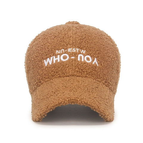 Lambswolle Baseballkappe Winter Warm Teddyfleece Stickerei Verstellbar Winddicht Sonnenschutz Hut Unisex Casual