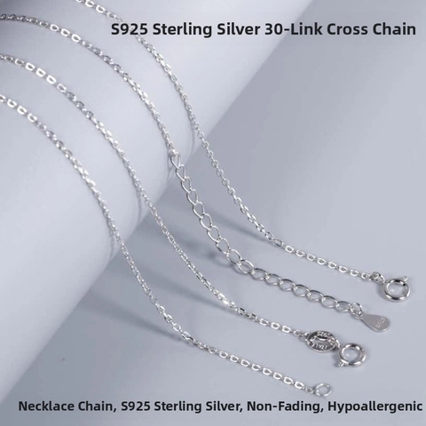 S925 Sterlingsilber Ankerkette Halskette Minimalistische Facettierte Schlüsselbeinkette Für Damen Platinierte Schmuck DIY Zubehör