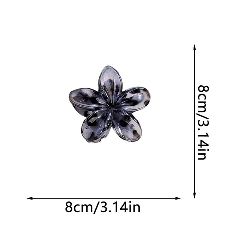 Flower Hair Claw Clip Acetate Acrylic Leopard Print Tortoiseshell Elegant Hair Accessories For Women