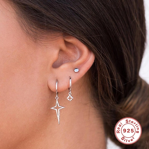 Minimalistische Runde 925 Sterling Silber Ohrstecker Für Damen Kleine Geometrische Kreis Schmuck Vergoldet Und Versilbert