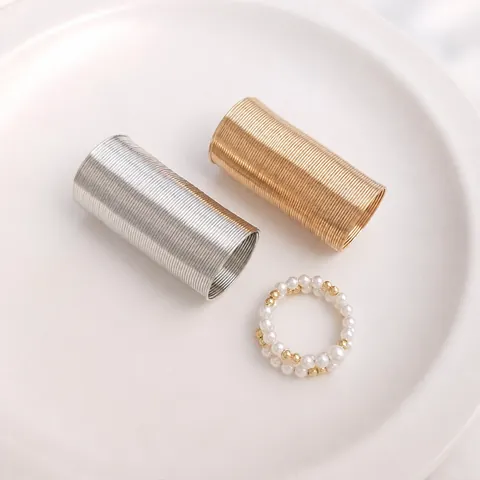 Memory Wire Ring Loops For Jewelry Making DIY Handcrafted Copper Gold Plated Jewelry Findings Basic Accessories For Rings