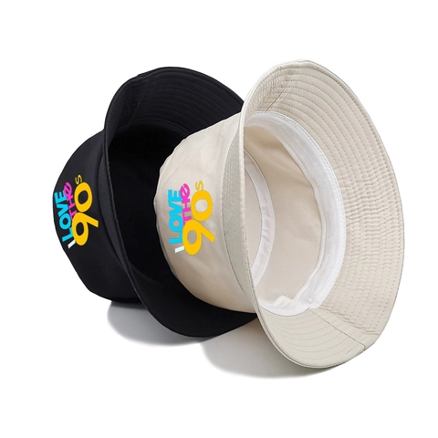 Cappello Alla Pescatora Cotone Tela Protezione Solare Retro Nostalgia Stampa Estate Aperto Per Uomo Donna