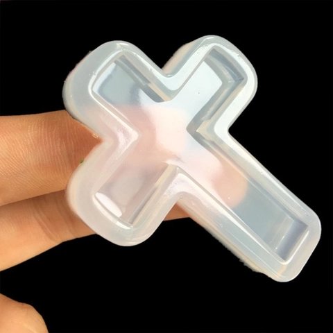 Kruisvorm Siliconen Cakevorm Spiegeloppervlak Retro DIY Sieraden Hanger Hars Ambacht Handgemaakte Accessoire Tool