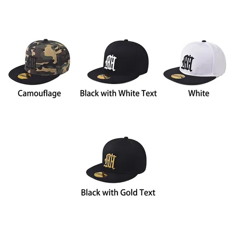 Gorra Snapback Hip Hop Bordado Letras Góticas Visera Plana Algodón Ajustable Gorra De Béisbol Para Hombres Mujeres