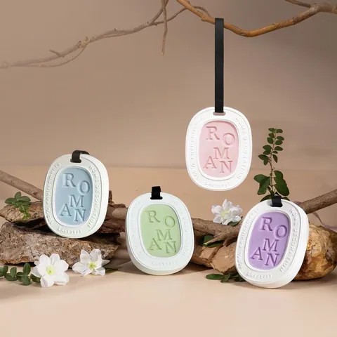 Scented Wax Tablet Wardrobe Fragrance Solid Soy Wax Hanging Air Freshener Closet Car Drawer Aroma Gypsum Tablet Decorative