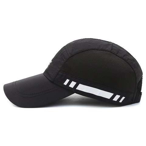 Quick-Dry Mesh Baseball Cap Breathable Sun Hat Reflective Adjustable Outdoor Running Sports Fishing For Men Women