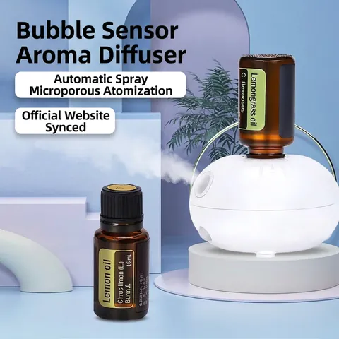 Waterless Essential Oil Diffuser Pure Oil Automatic Spray Aromatherapy Machine Smart Sensor Portable USB Rechargeable Home Car