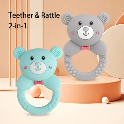 Baby Silicone Pacifier Teether Funny Mustache Lip Design Cartoon Animal Sensory Toy BPA Free Soother For Infants