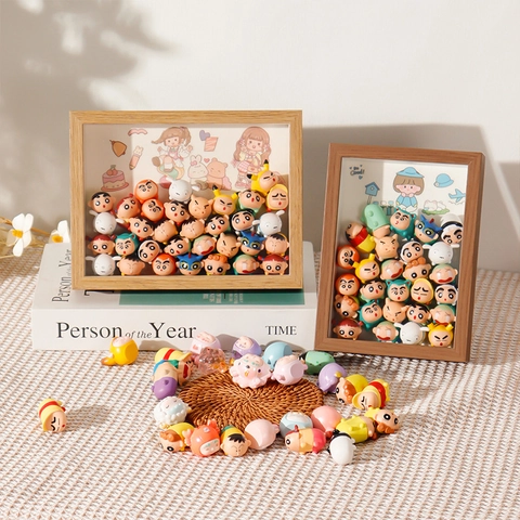 Shadow Box Display Case Hollow Wood Frame 3D Picture Frame For Dolls Collectibles Memorabilia Deep Desktop Wall Decor