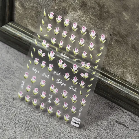 Pegatinas De Arte De Uñas Tulipán Finas Resistentes Autoadhesivas Diseño Floral En Relieve Decoración De Manicura DIY Para Mujeres