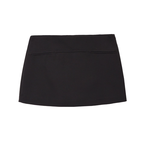 High Waist Mini Skirt Polyester Slim Fit Side Zipper Solid Color Sexy Streetwear Women Short Skirt